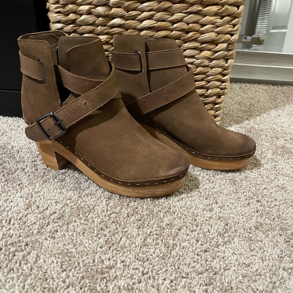 Free People Bungalow Clog Ankle Boot Size 39